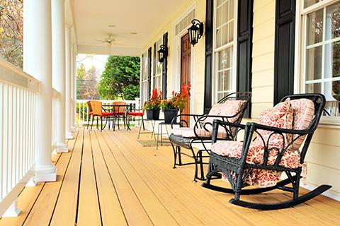 Front Porch of Traditional Home